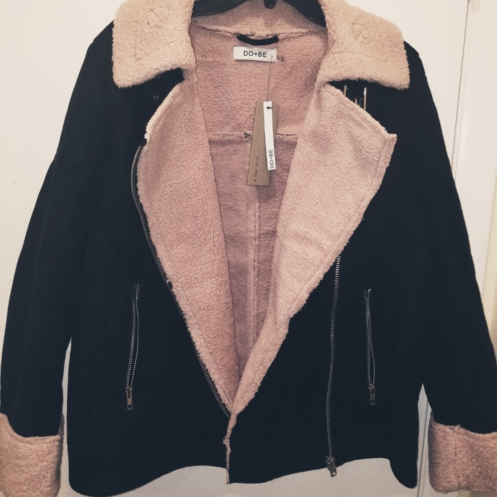 Miranda Aviator Jacket - Black/Combo